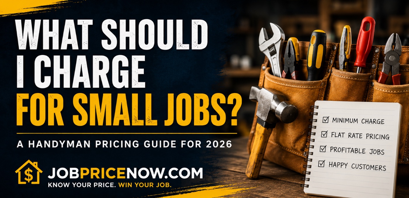 What Should I Charge for Small Jobs? A Handyman Pricing Guide for 2026  By Dan Smith | JobPriceNow.com