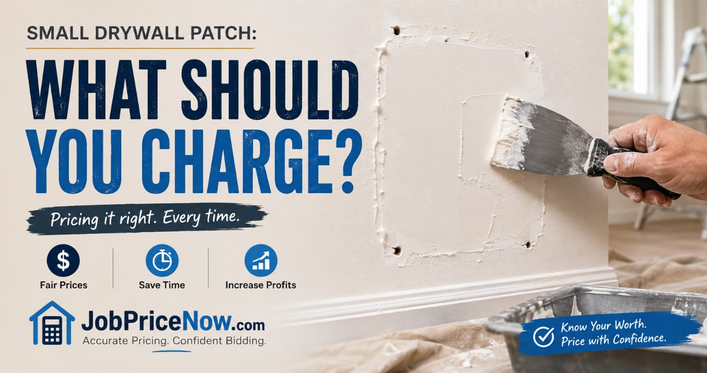 Small Drywall Patch: What Should You Charge?