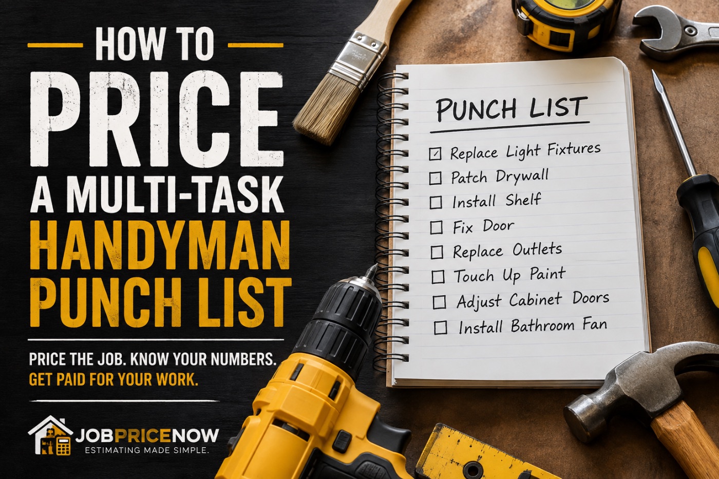 How to Price a Multi-Task Handyman Punch List